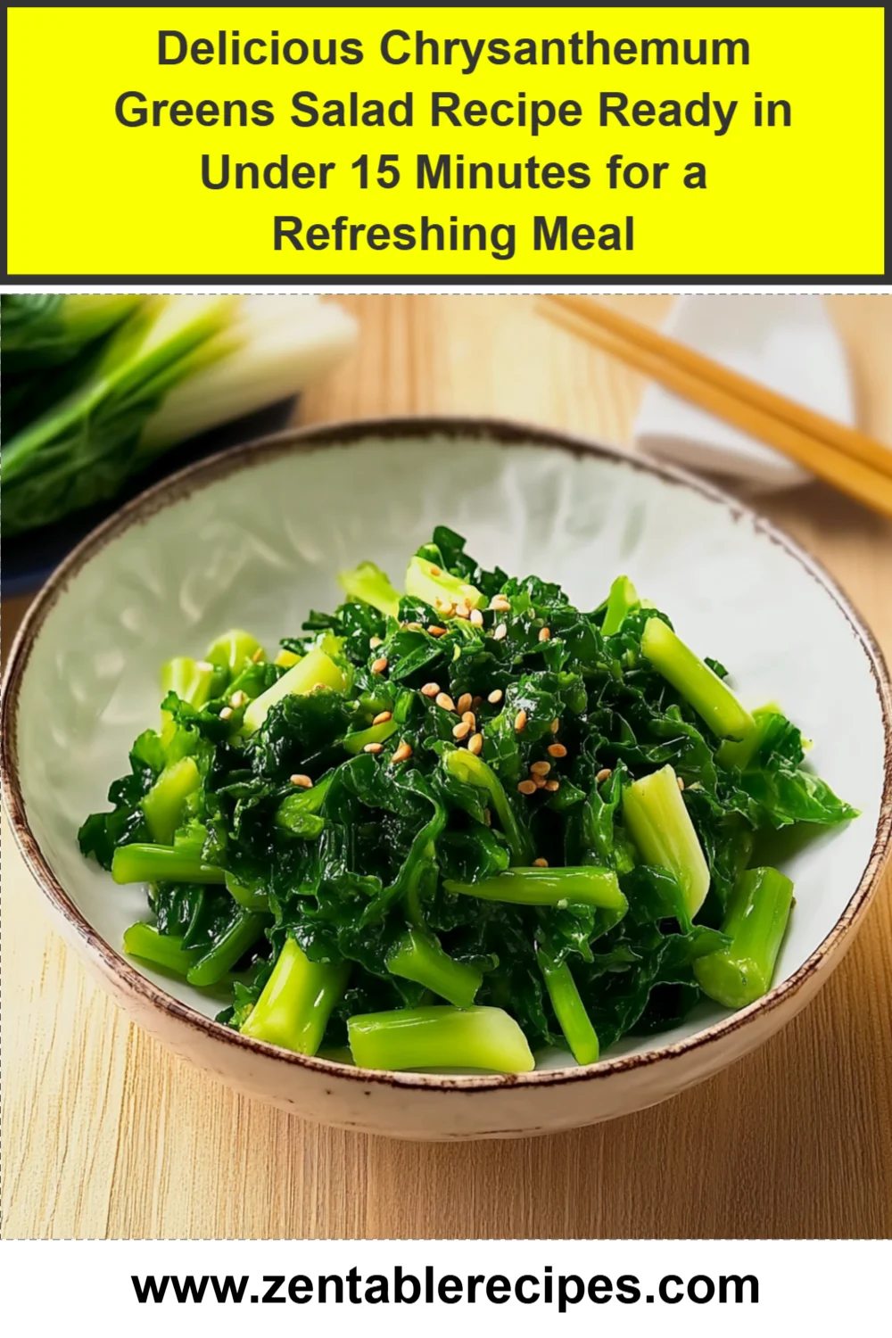 Delicious Chrysanthemum Greens Salad Recipe Ready in Under 15 Minutes for a Refreshing Meal