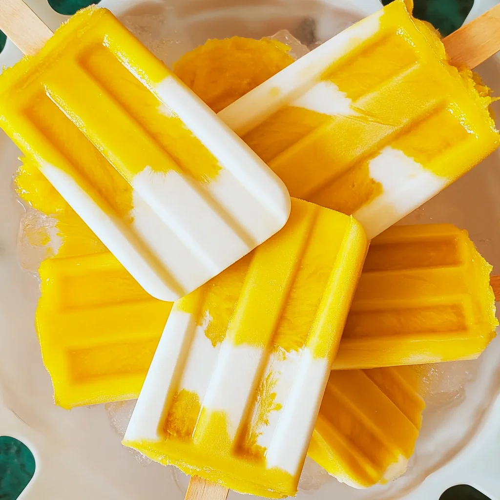 Delicious Mango Lassi Popsicles Recipe