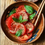 Delicious Tomato Salad with Sesame Ponzu Recipe