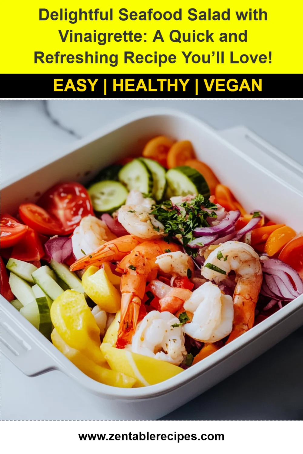 Delightful Seafood Salad with Vinaigrette: A Quick and Refreshing Recipe You’ll Love!