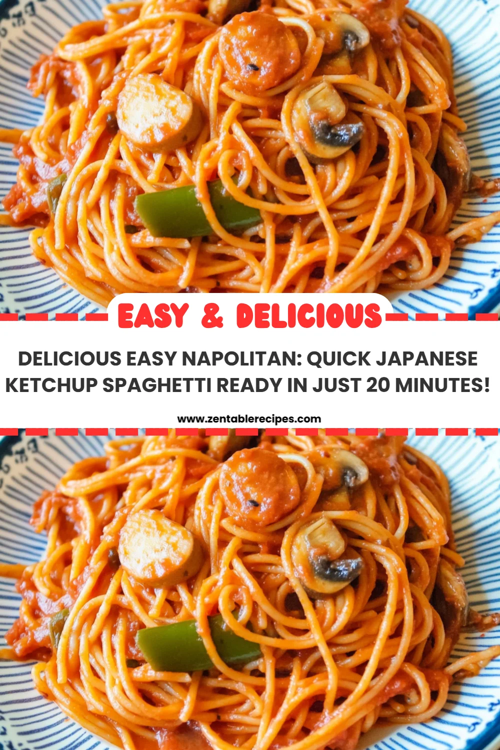 Delicious Easy Napolitan: Quick Japanese Ketchup Spaghetti Ready in Just 20 Minutes!