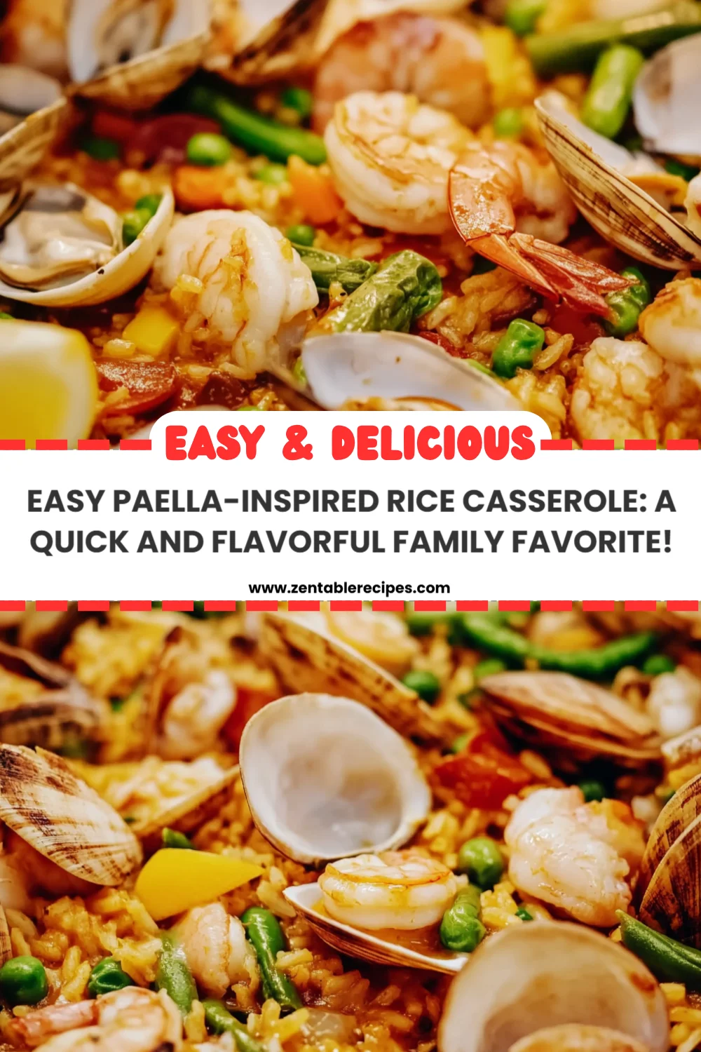 Easy Paella-Inspired Rice Casserole: A Quick and Flavorful Family Favorite!