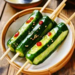 Quick Japanese Pickled Cucumber on a Stick Recipe