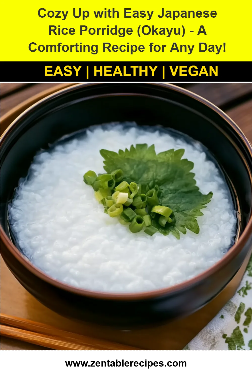 Cozy Up with Easy Japanese Rice Porridge (Okayu) - A Comforting Recipe for Any Day!