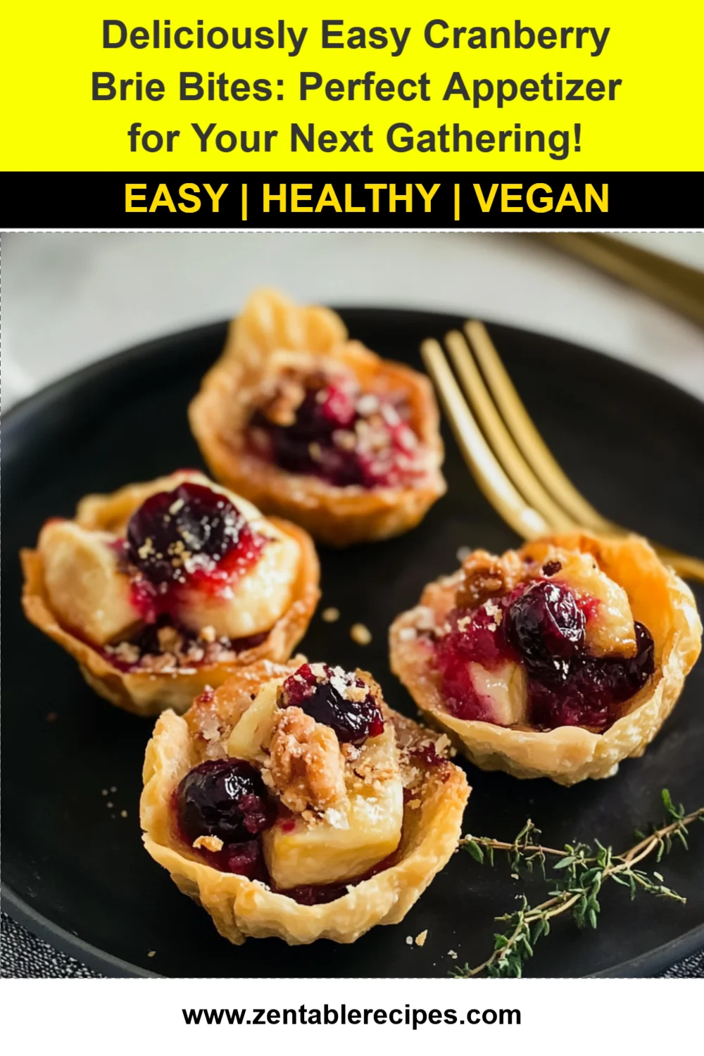 Deliciously Easy Cranberry Brie Bites: Perfect Appetizer for Your Next Gathering!