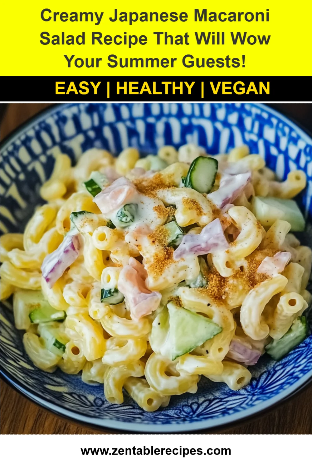 Creamy Japanese Macaroni Salad Recipe That Will Wow Your Summer Guests!