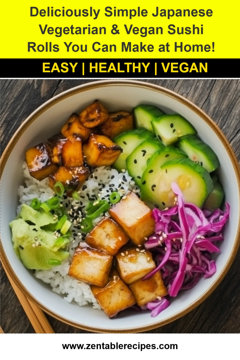 Deliciously Simple Japanese Vegetarian & Vegan Sushi Rolls You Can Make at Home!