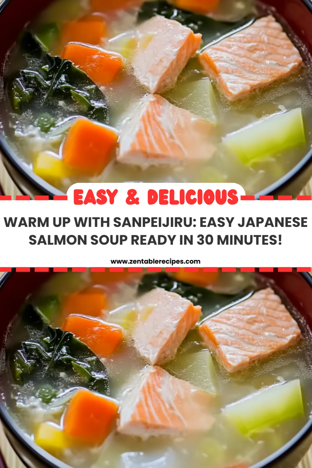 Warm Up with Sanpeijiru: Easy Japanese Salmon Soup Ready in 30 Minutes!