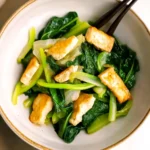 Delicious Simmered Fried Tofu and Greens Recipe