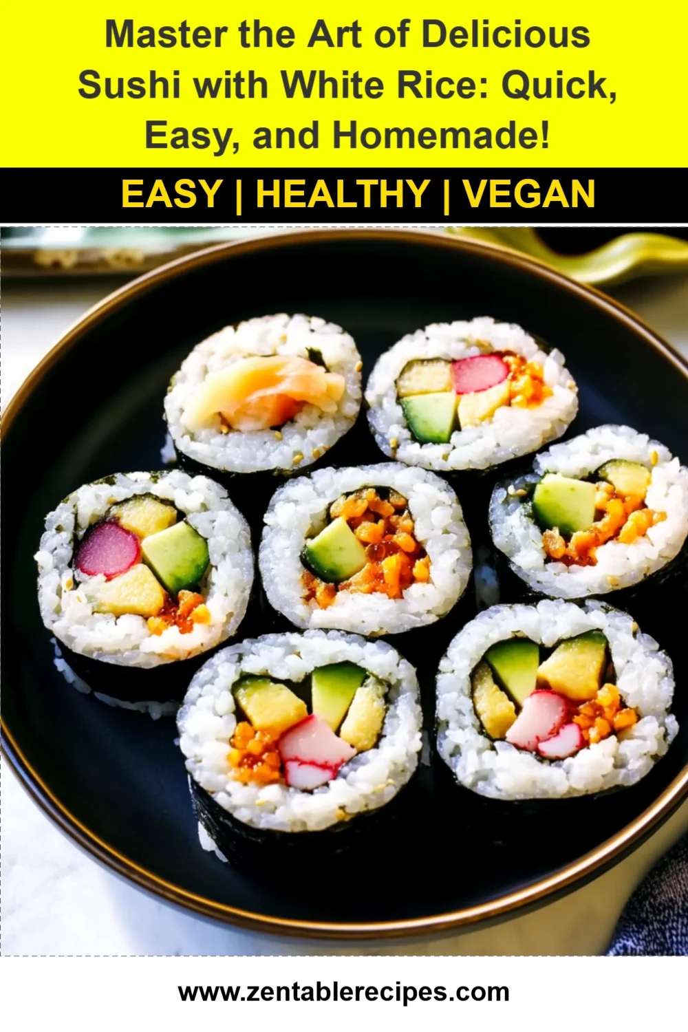 Master the Art of Delicious Sushi with White Rice: Quick, Easy, and Homemade!