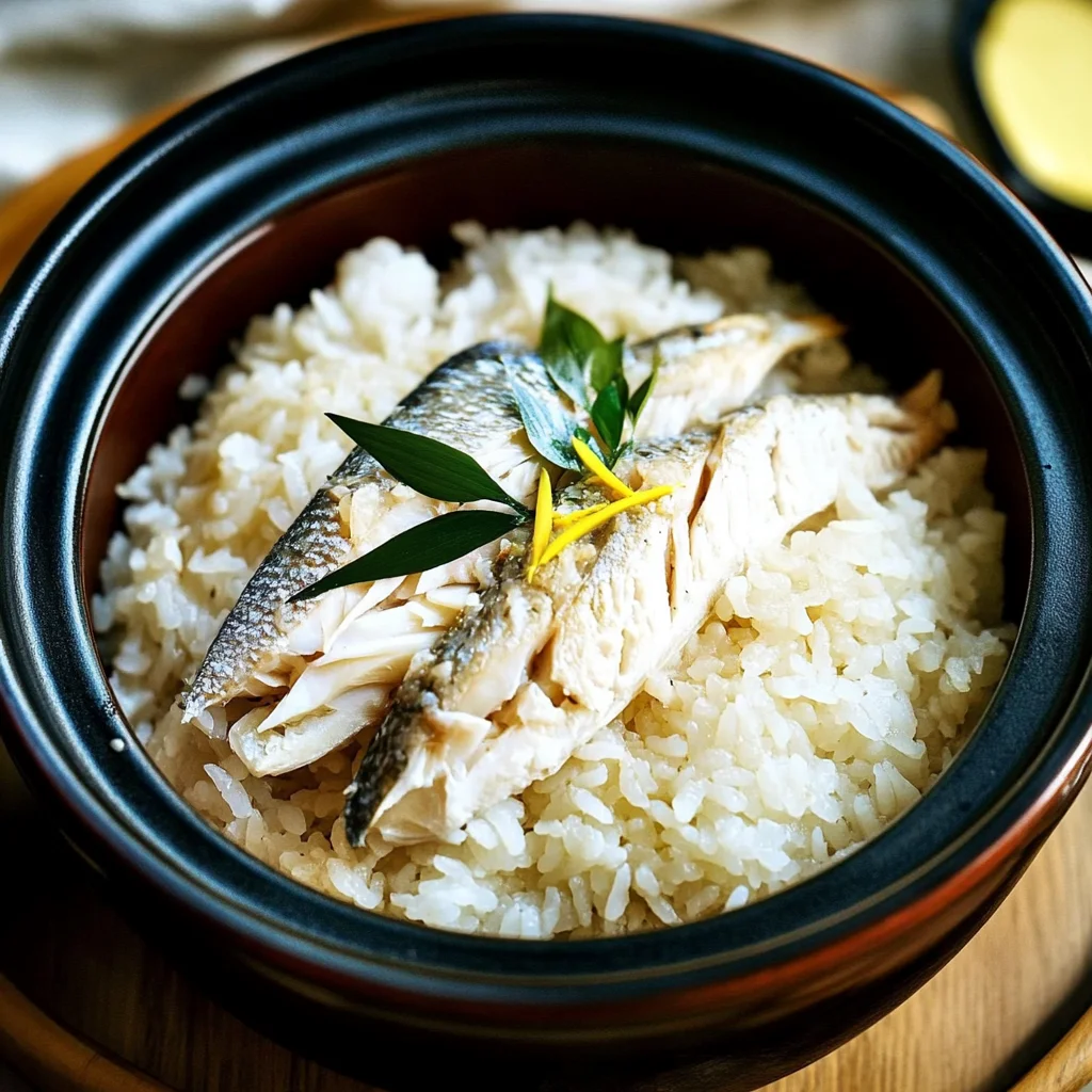 Delicious Tai Meshi with Leftover Baked Sea Bream Recipe