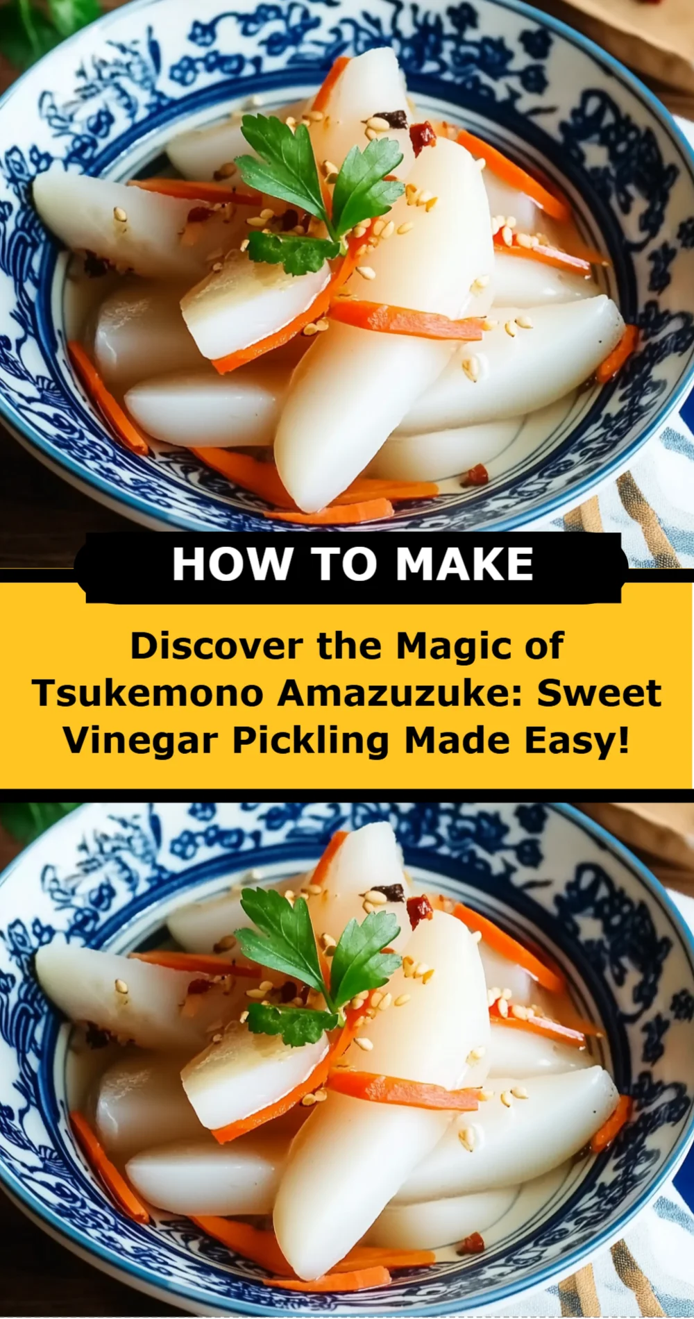 Discover the Magic of Tsukemono Amazuzuke: Sweet Vinegar Pickling Made Easy!