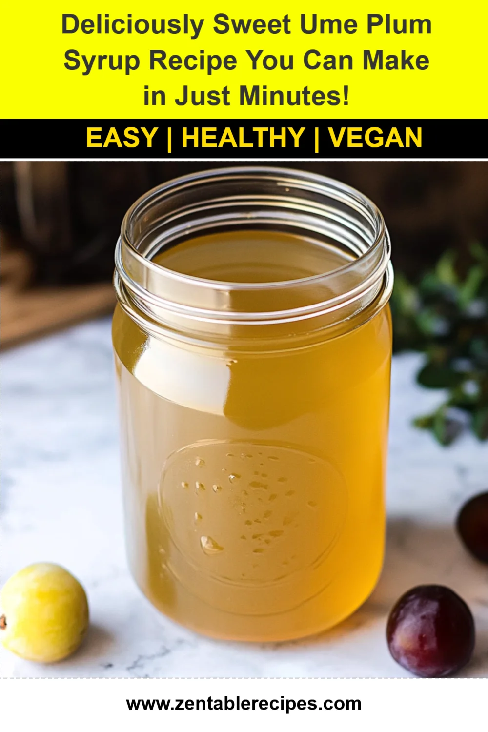 Deliciously Sweet Ume Plum Syrup Recipe You Can Make in Just Minutes!