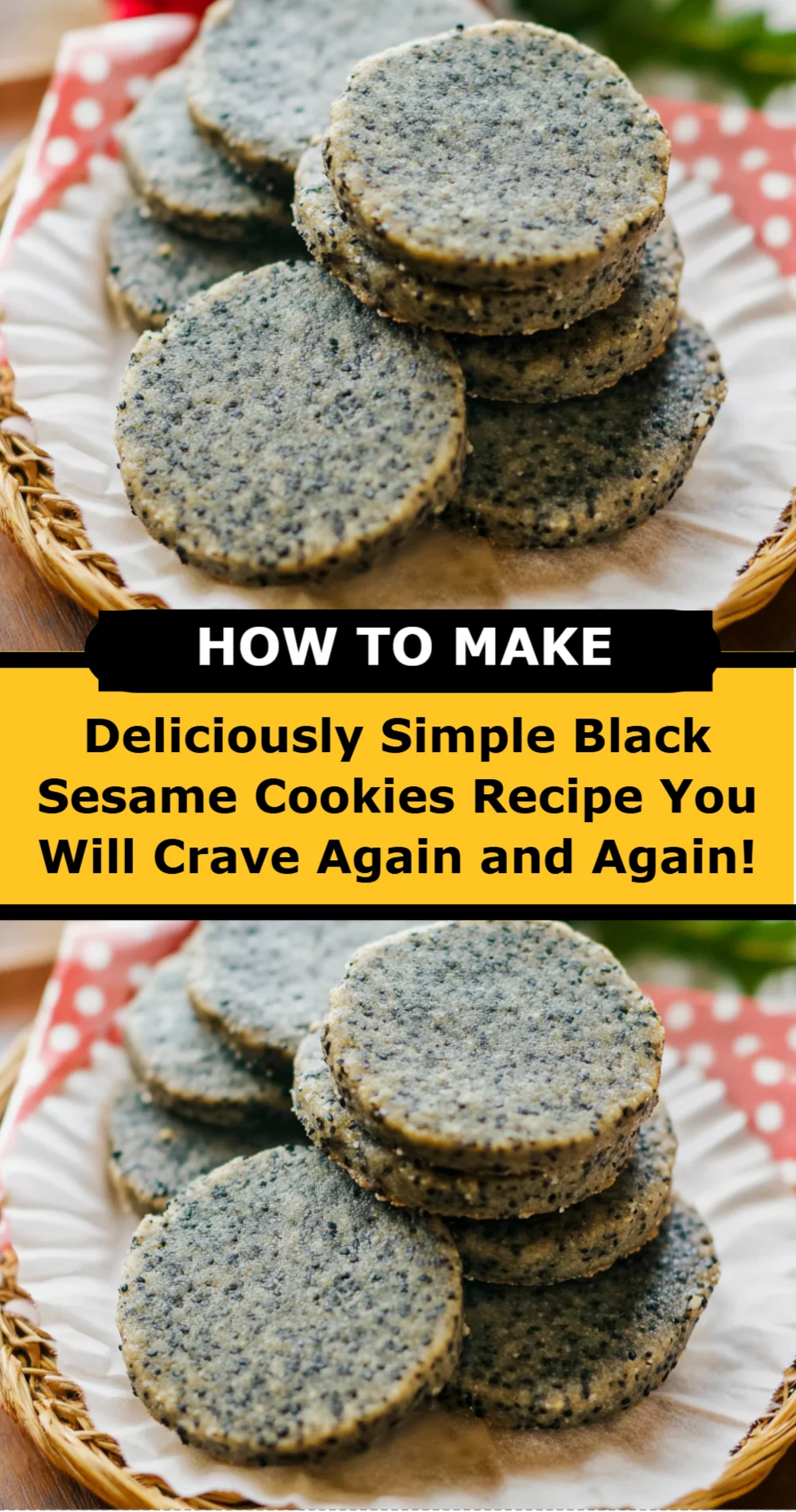 Deliciously Simple Black Sesame Cookies Recipe You Will Crave Again and Again!