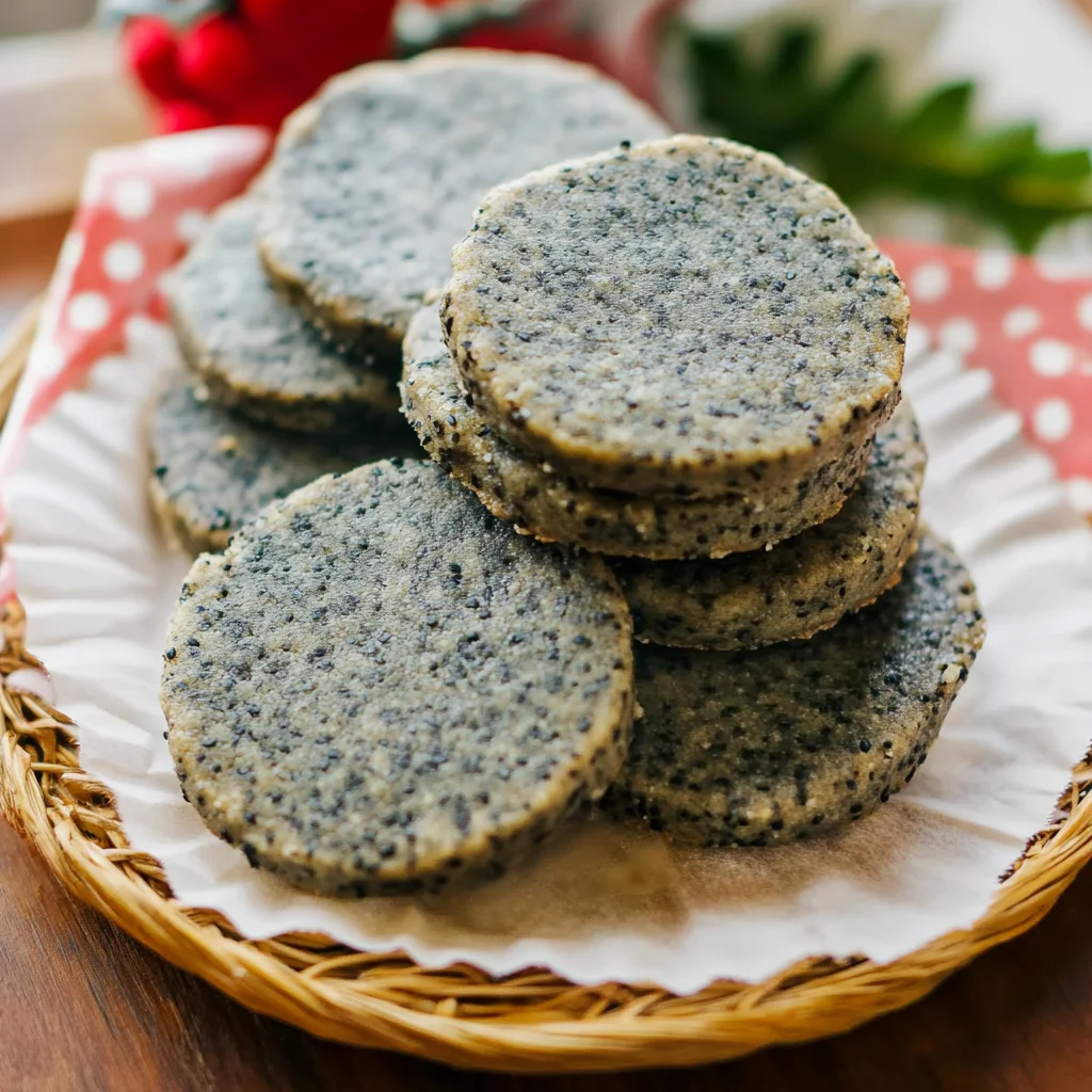 Deliciously Simple Black Sesame Cookies Recipe