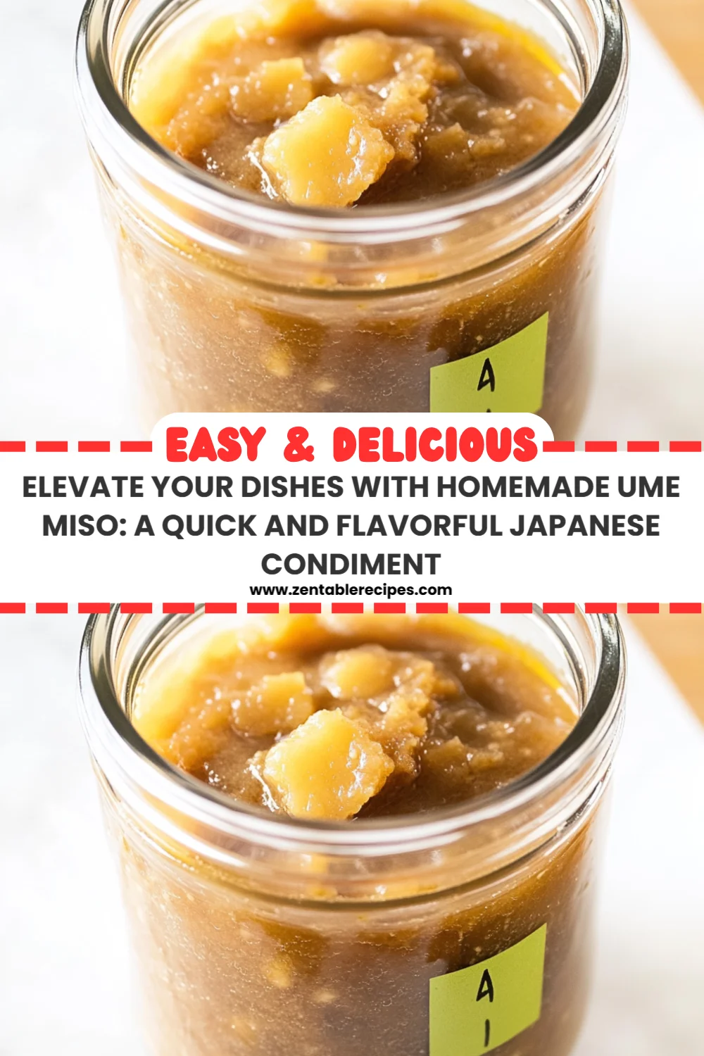 Elevate Your Dishes with Homemade Ume Miso: A Quick and Flavorful Japanese Condiment