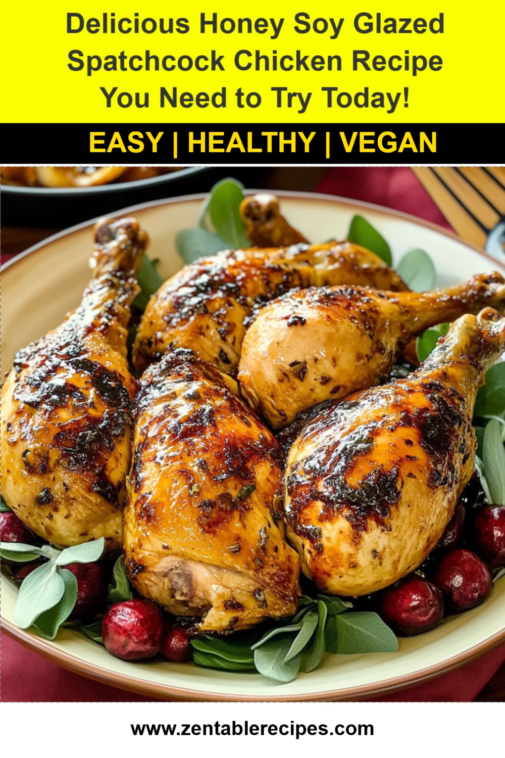 Delicious Honey Soy Glazed Spatchcock Chicken Recipe You Need to Try Today!