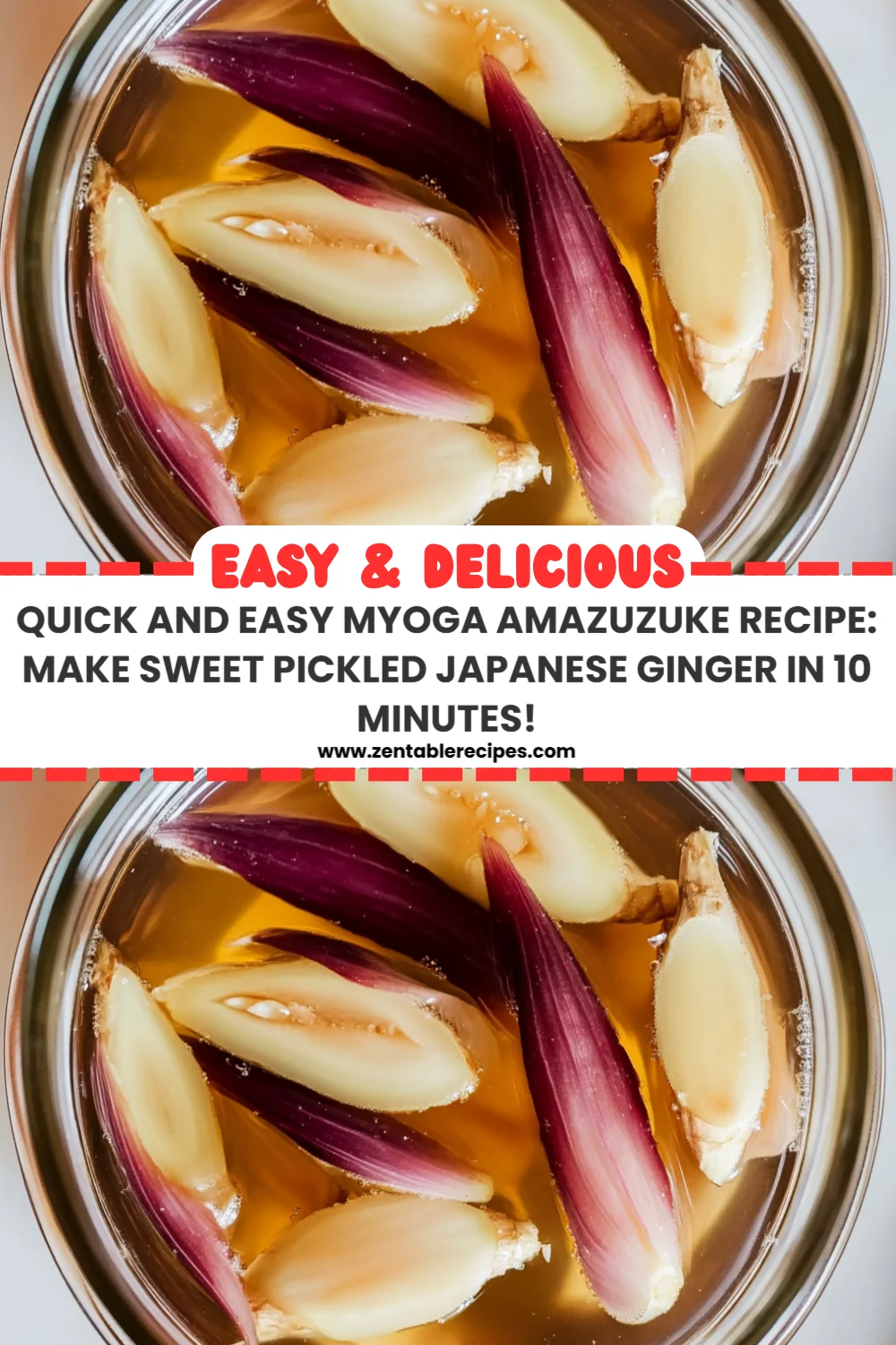 Quick and Easy Myoga Amazuzuke Recipe: Make Sweet Pickled Japanese Ginger in 10 Minutes!