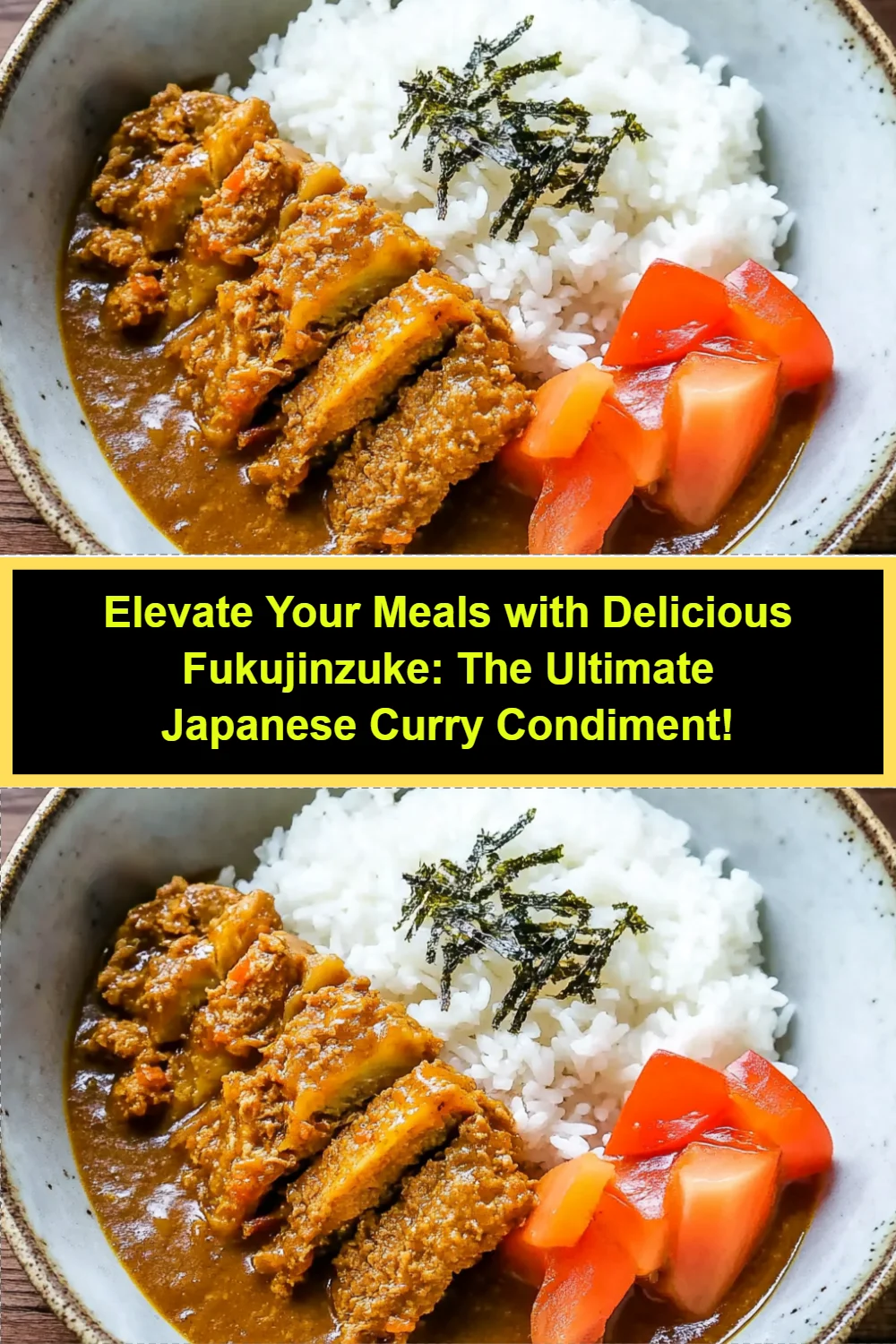 Elevate Your Meals with Delicious Fukujinzuke: The Ultimate Japanese Curry Condiment!