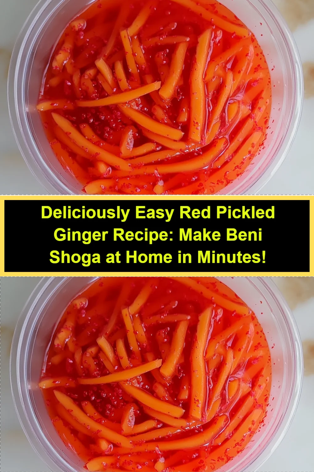 Deliciously Easy Red Pickled Ginger Recipe: Make Beni Shoga at Home in Minutes!