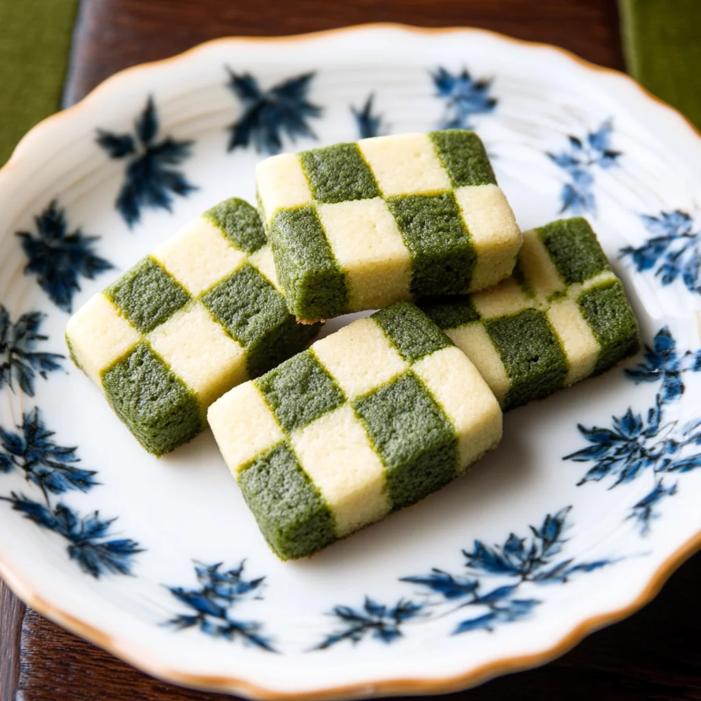Delightful Matcha Checkerboard Cookies Recipe