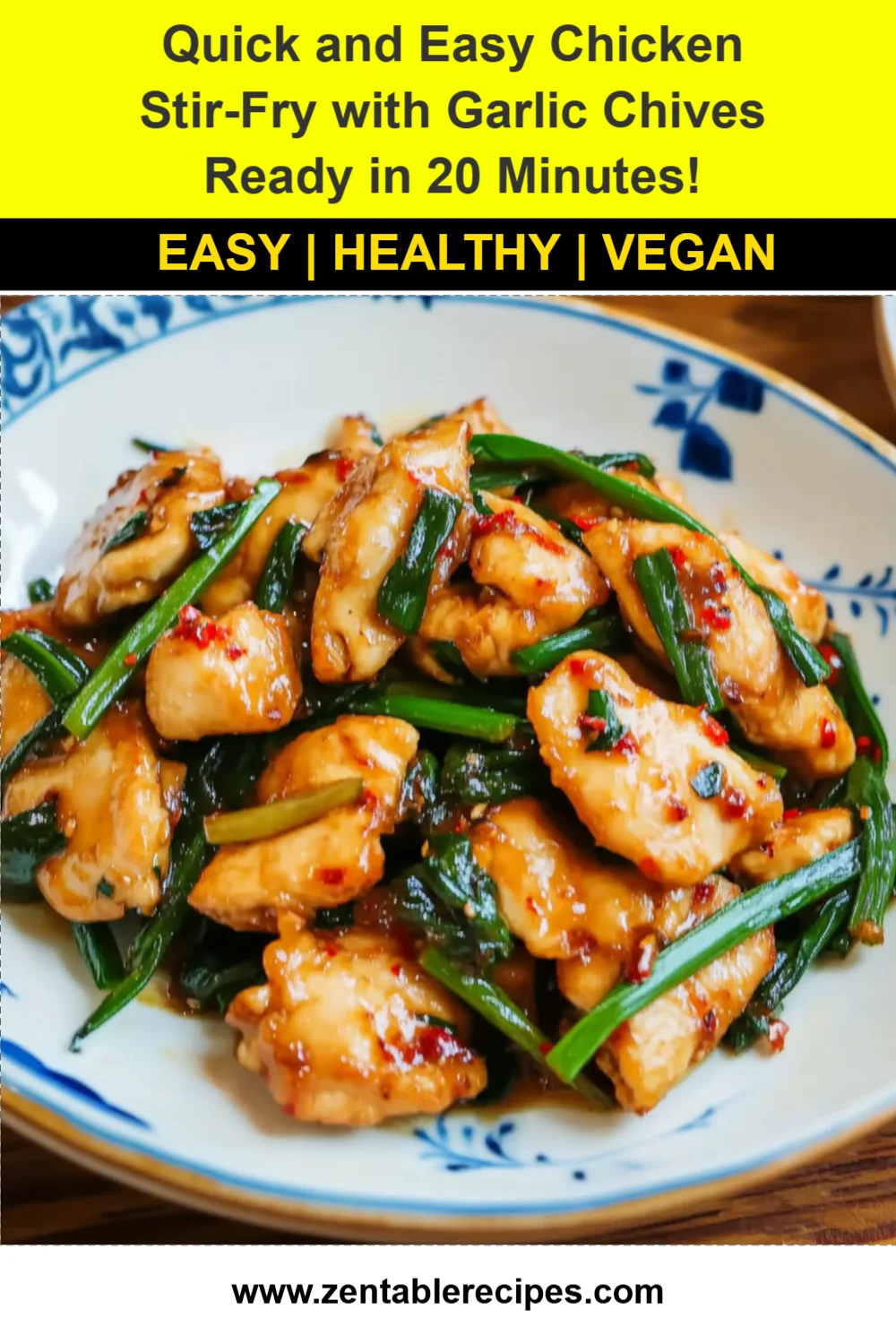 Quick and Easy Chicken Stir-Fry with Garlic Chives Ready in 20 Minutes!