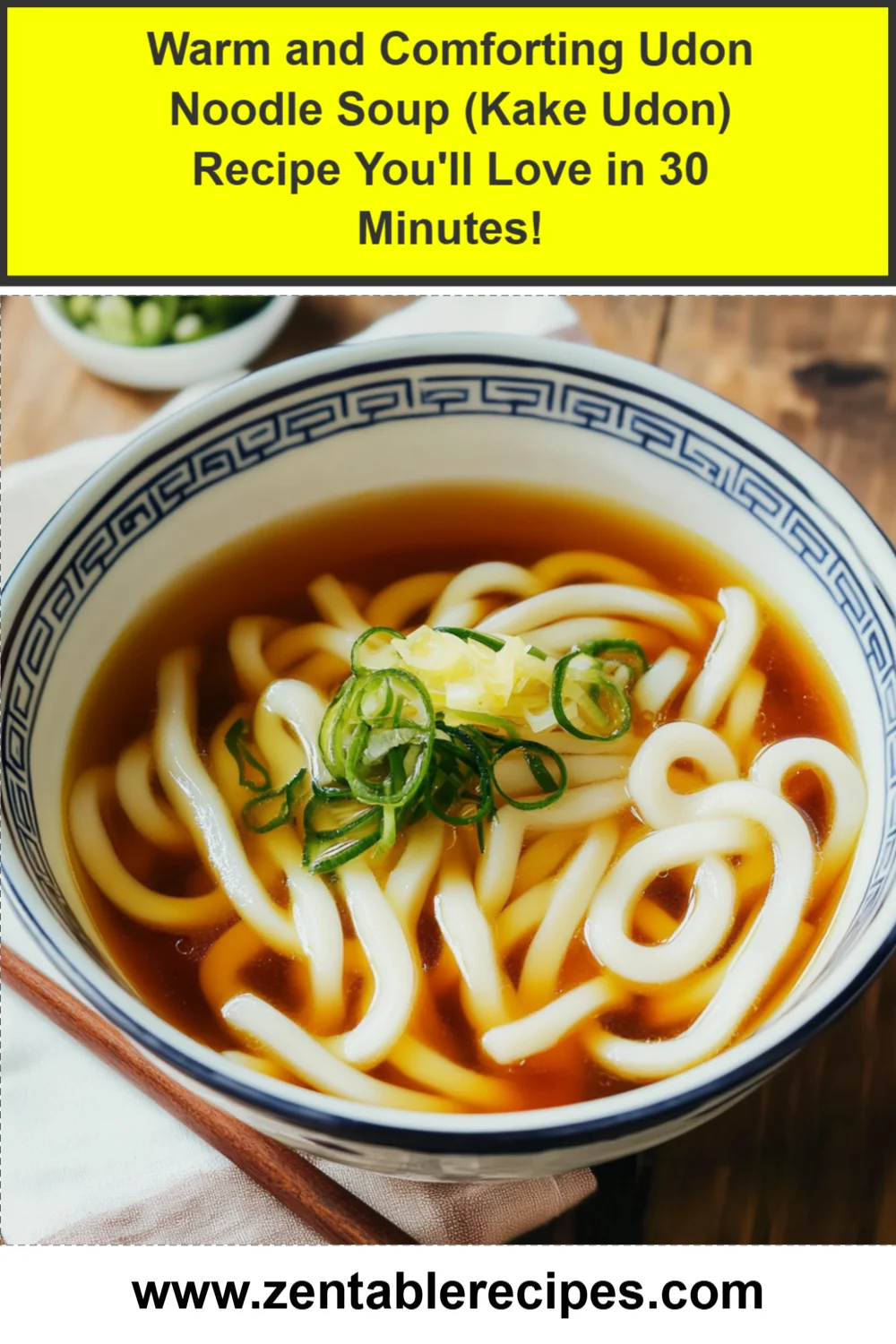 Warm and Comforting Udon Noodle Soup (Kake Udon) Recipe You'll Love in 30 Minutes!