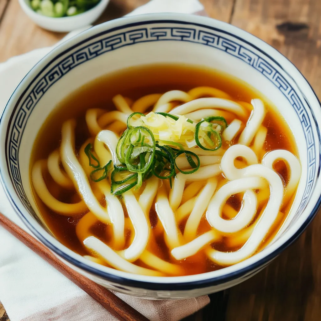 Warm and Comforting Udon Noodle Soup (Kake Udon) Recipe